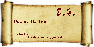Dobos Humbert névjegykártya